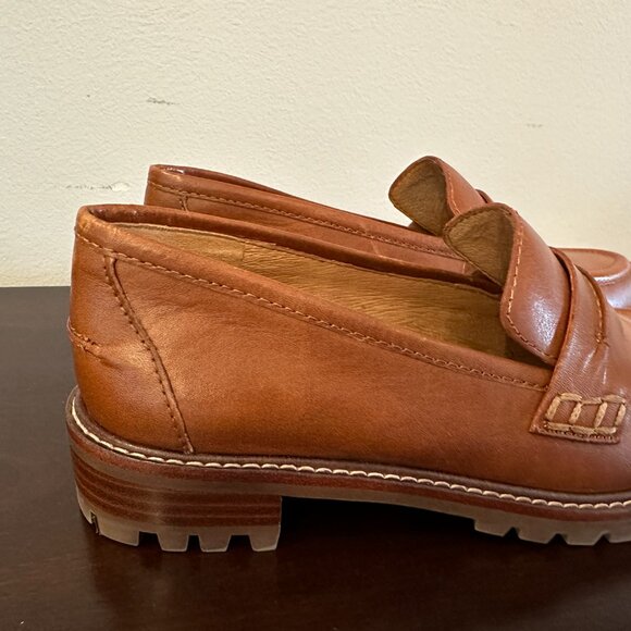 New Madewell Womens 6 Brown The Corinne Loafers Lugsole Style#NE526 Leather - Picture 4 of 16